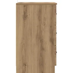 vidaXL Nachtkastje artisanaal eikenkleurig 38 x 38 x 66 cm