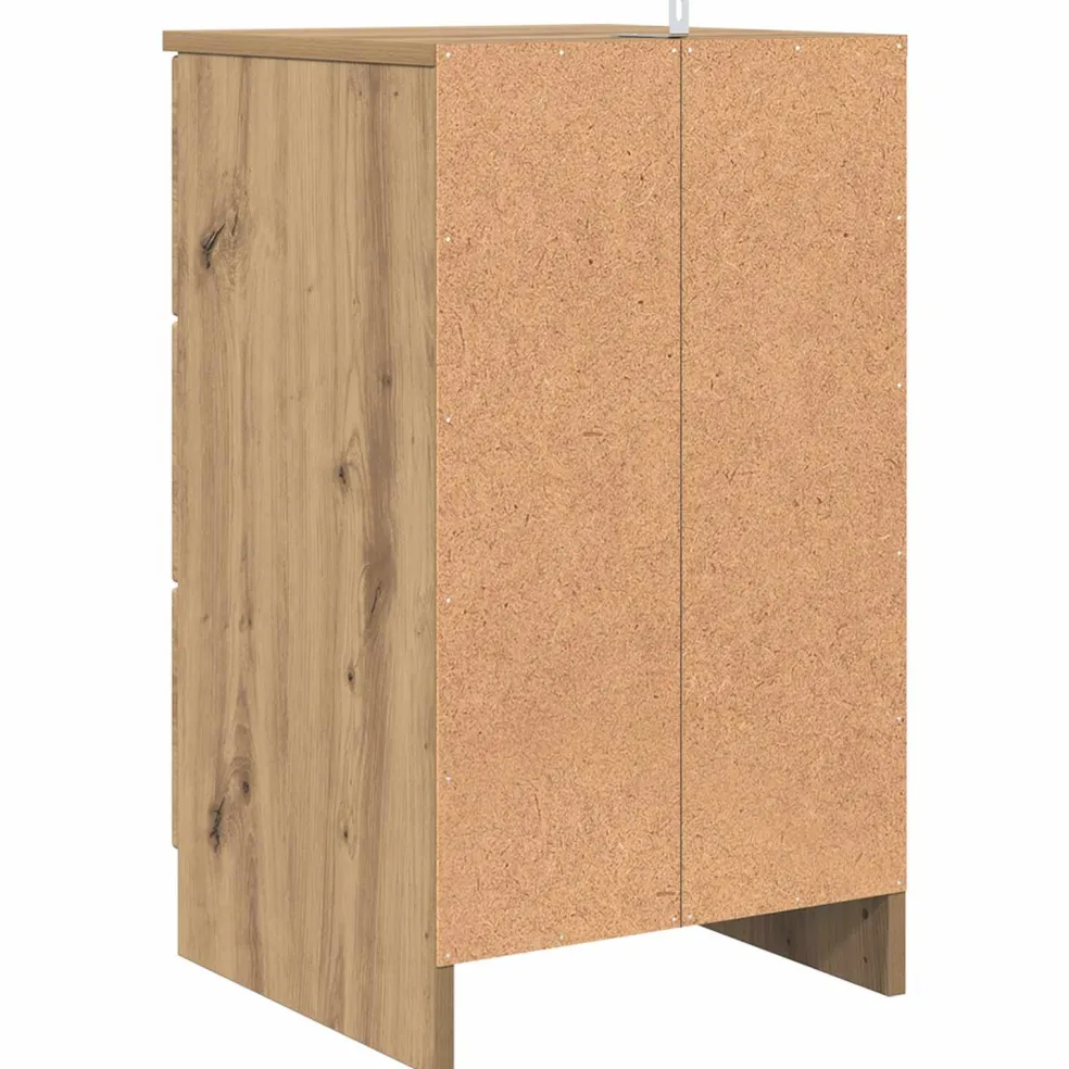 vidaXL Nachtkastje artisanaal eikenkleurig 38 x 38 x 66 cm