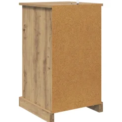 vidaXL Nachtkastje Artisan Eiken 39 x 39 x 67,5 cm Bewerkt hout