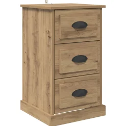 vidaXL Nachtkastje Artisan Eiken 39 x 39 x 67,5 cm Bewerkt hout