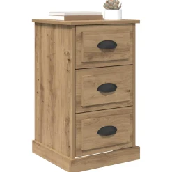 vidaXL Nachtkastje Artisan Eiken 39 x 39 x 67,5 cm Bewerkt hout