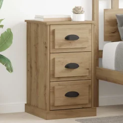 vidaXL Nachtkastje Artisan Eiken 39 x 39 x 67,5 cm Bewerkt hout