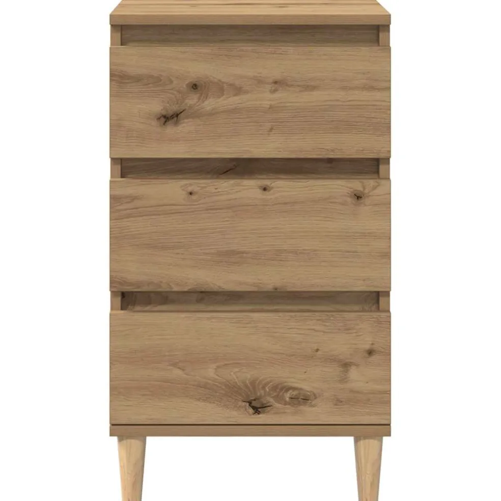 vidaXL Nachtkastje Artisan Eiken 40 x 35 x 70 cm Bewerkt hout