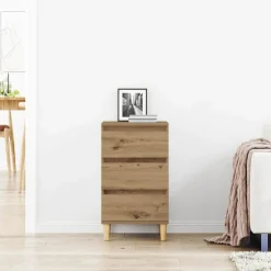 vidaXL Nachtkastje Artisan Eiken 40 x 35 x 70 cm Bewerkt hout