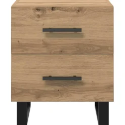 vidaXL Nachtkastje Artisan Eiken 40 x 35 x 47,5 cm Bewerkt hout