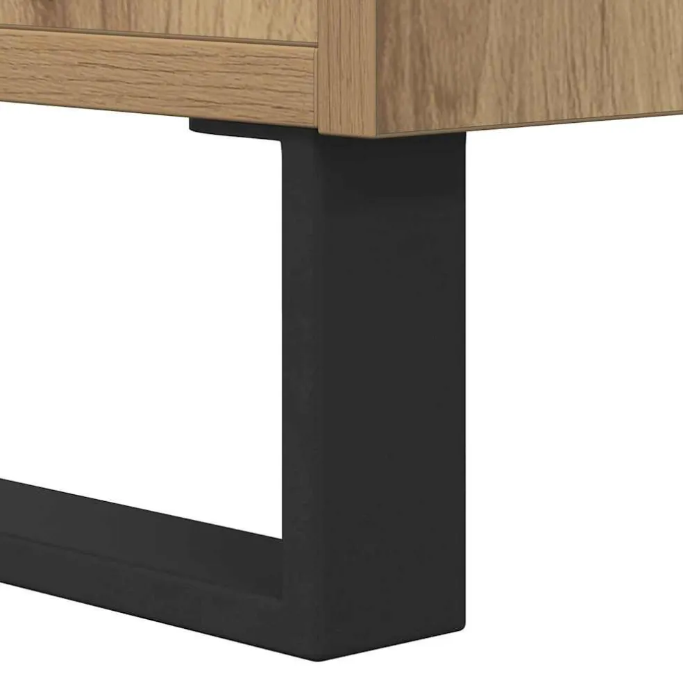 vidaXL Nachtkastje Artisan Eiken 40 x 35 x 47,5 cm Bewerkt hout