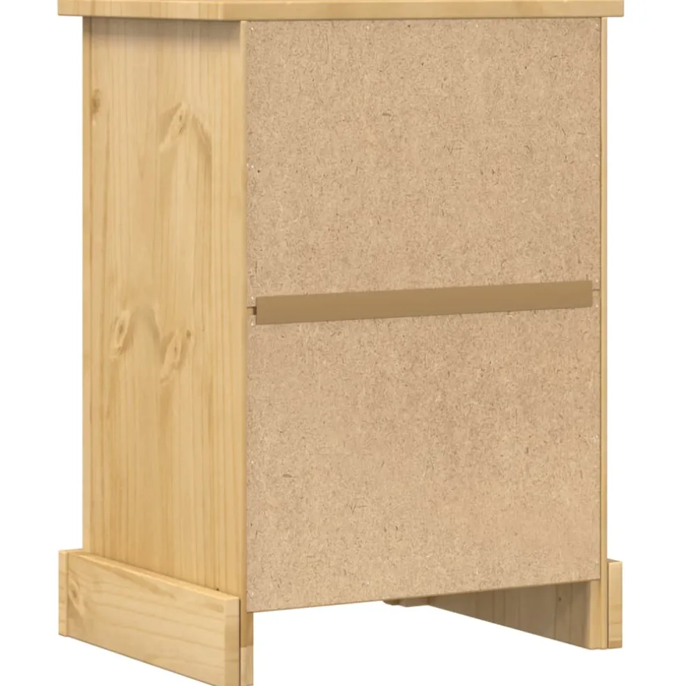 vidaXL Nachtkastje Corona 45x35x64 cm massief grenenhout