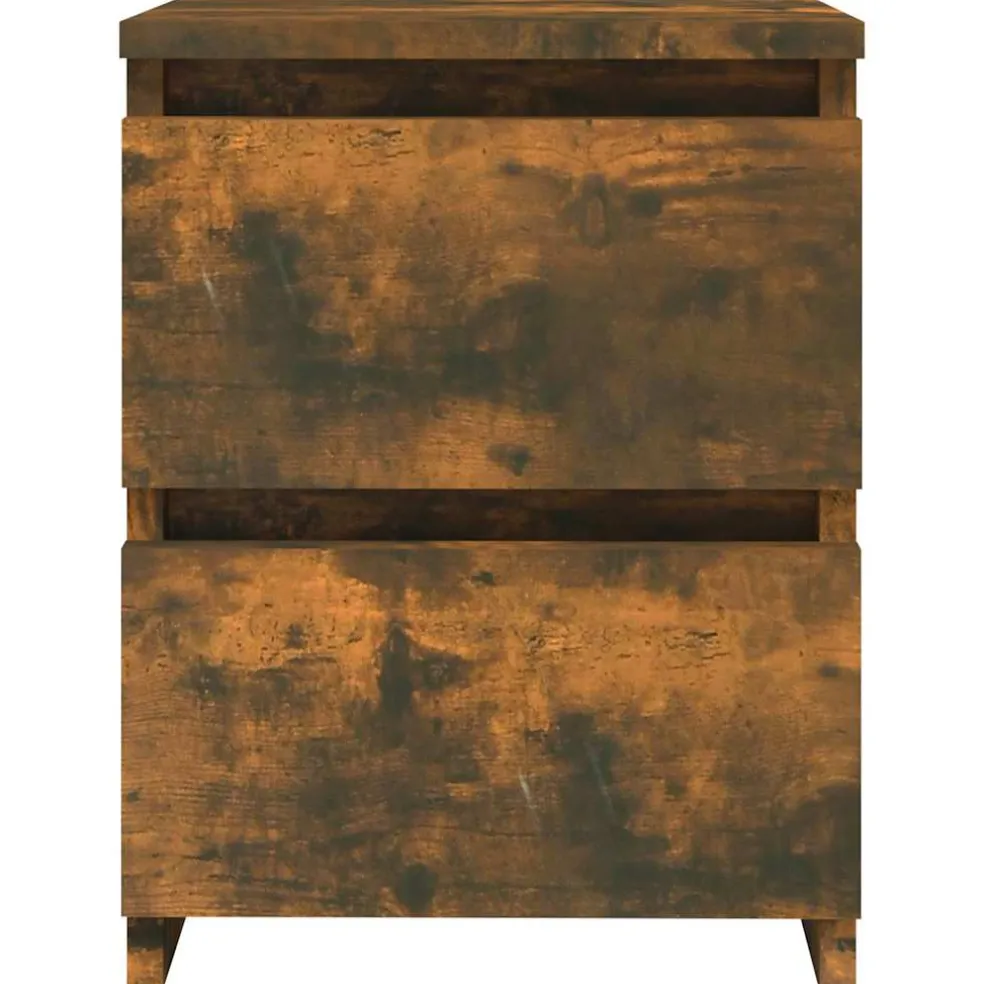 vidaXL Nachtkastje Gerookt Eiken 30x30x40 cm Engineered Wood