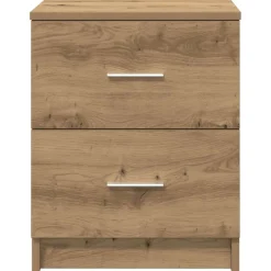 vidaXL Nachtkastje met 3 lades 39x35x65 cm zwart