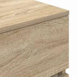 vidaXL Nachtkastje met 3 lades 39x35x65 cm sonoma eikenkleurig