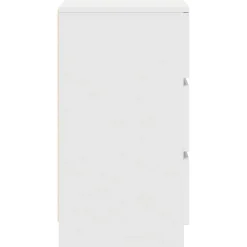 vidaXL Nachtkastje met 3 lades 39x35x65 cm wit