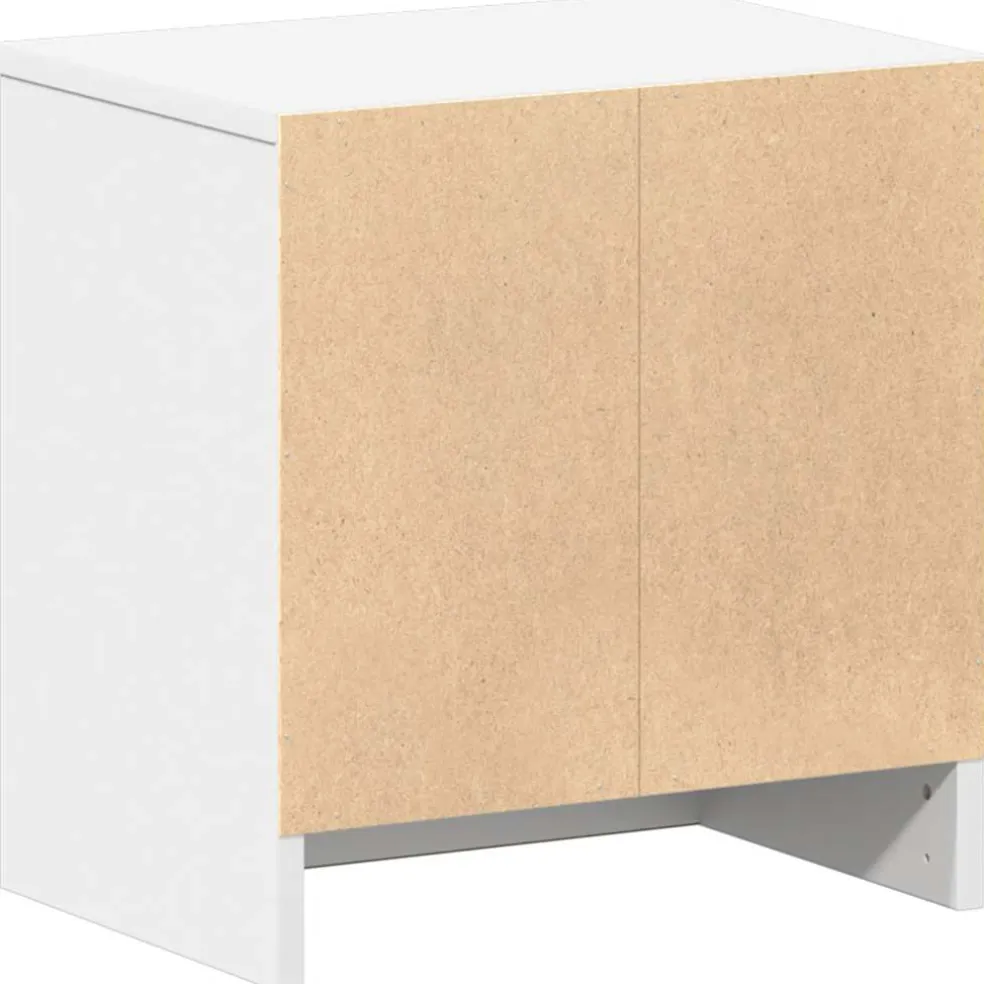 vidaXL Nachtkastje met lade 39x28x41 cm wit
