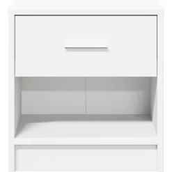 vidaXL Nachtkastje met lade 39x28x41 cm wit