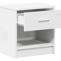 vidaXL Nachtkastje met lade 39x28x41 cm wit