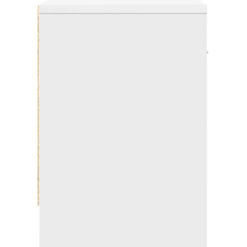vidaXL Nachtkastje met lade 39x28x41 cm wit