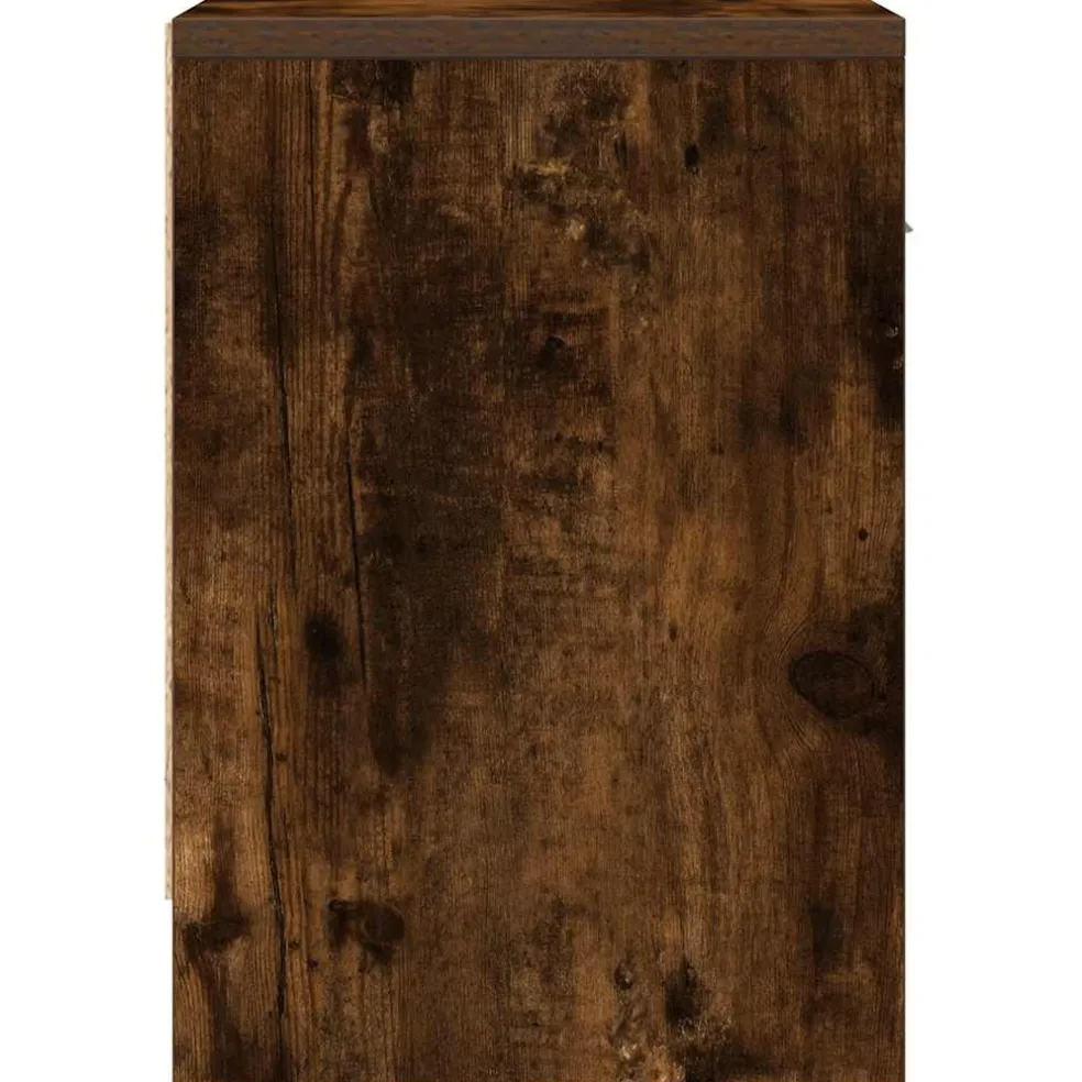 vidaXL Nachtkastje met lade 39x28x41 cm gerookt eikenkleurig