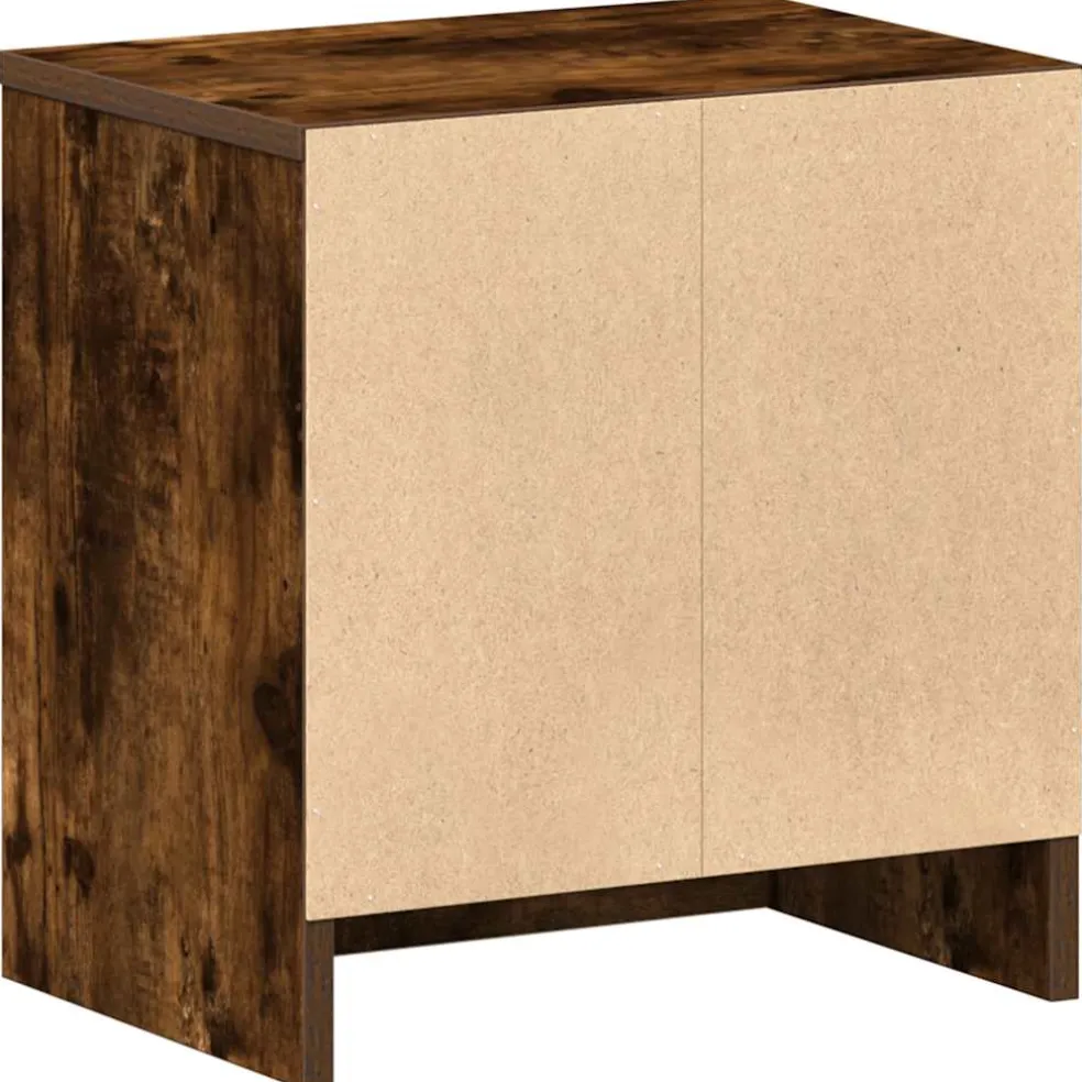 vidaXL Nachtkastje met lade 39x28x41 cm gerookt eikenkleurig