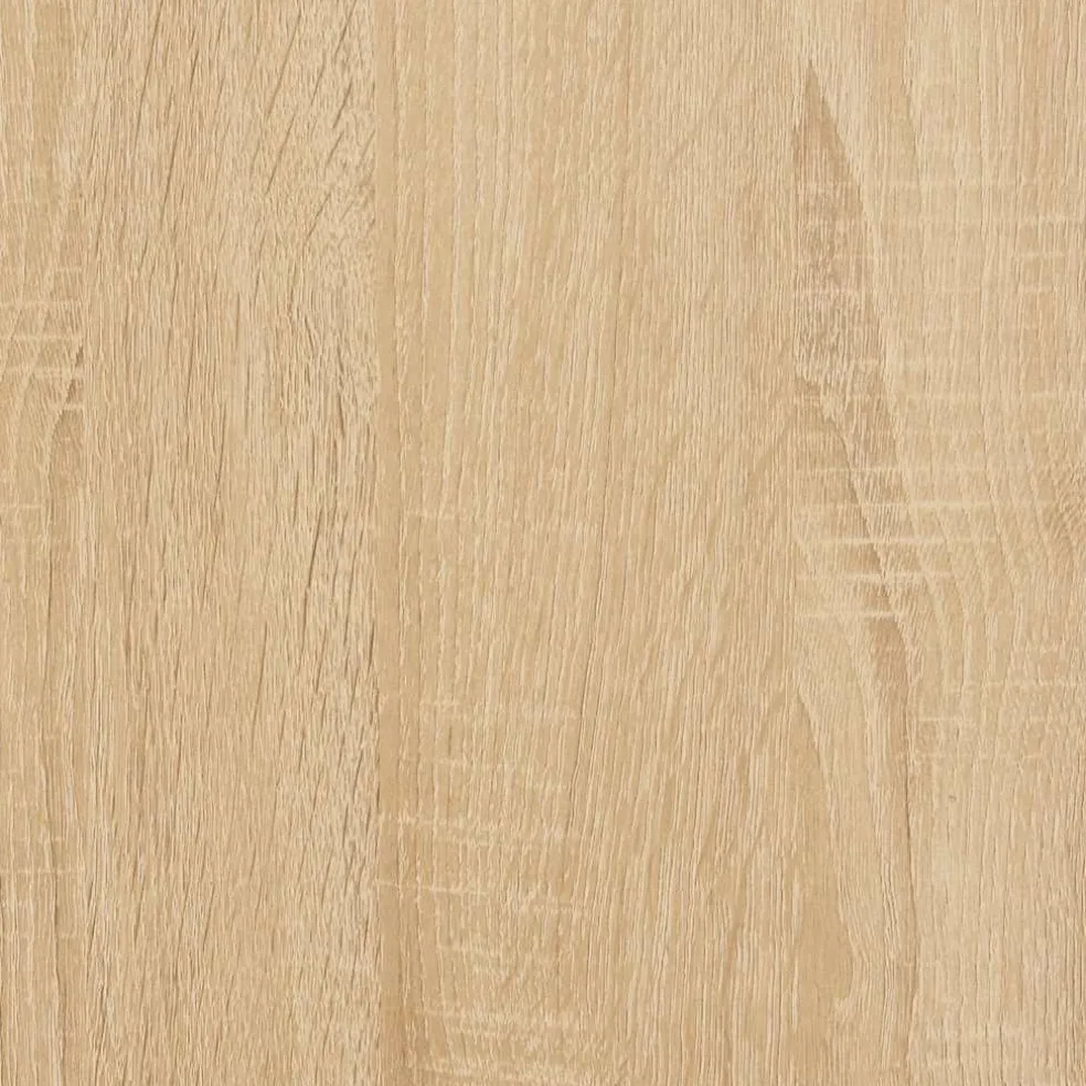 vidaXL Nachtkastje met LED-verlichting bewerkt hout sonoma eikenkleur