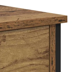 vidaXL Nachtkastje Oudhout 34 x 35,5 x 45 cm Bewerkt hout