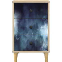 vidaXL Nachtkastje RAALTE Sonoma Eiken 36 x 33 x 60 cm Bewerkt hout