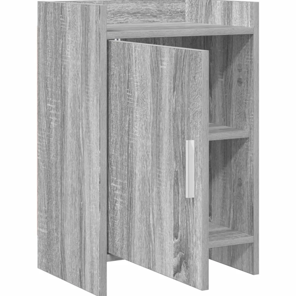 vidaXL Nachtkastjes Grijs Sonoma 40 x 30 x 60 cm Bewerkt hout