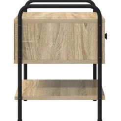 vidaXL Nachtkastje Sonoma Eiken Bewerkt hout