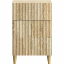 vidaXL Nachtkastje Sonoma Eiken 43 x 41 x 66,5 cm Bewerkt hout