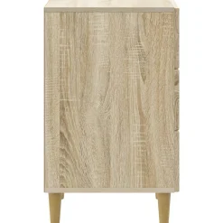 vidaXL Nachtkastje Sonoma Eiken 43 x 41 x 66,5 cm Bewerkt hout