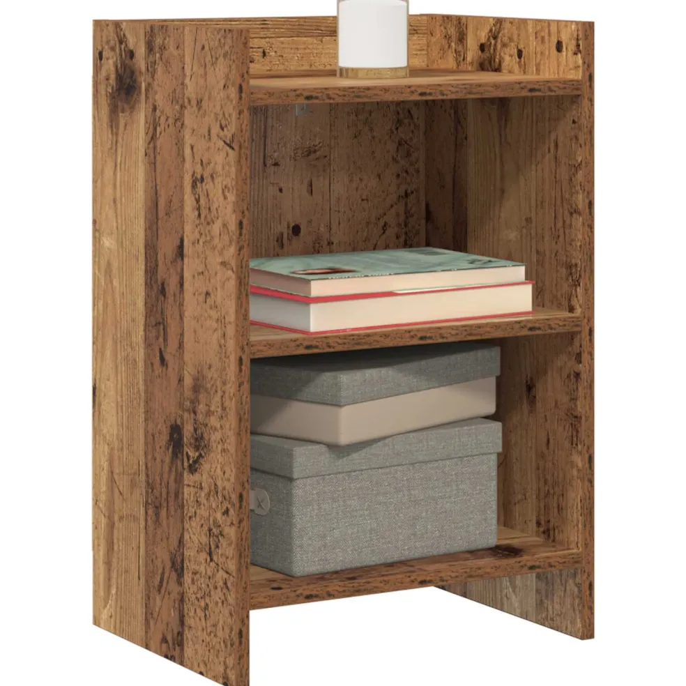 vidaXL Nachtkastjes Oud hout 40 x 30 x 60 cm Bewerkt hout