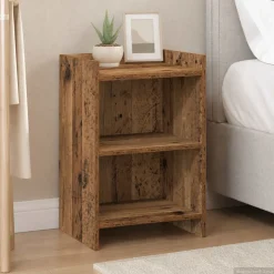 vidaXL Nachtkastjes Oud hout 40 x 30 x 60 cm Bewerkt hout