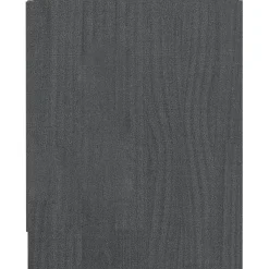 vidaXL Nachtkastjes 2 st 35,5x33,5x41,5 cm massief grenenhout grijs