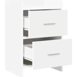 vidaXL Nachtkastjes Wit 40 x 30 x 60 cm Bewerkt hout