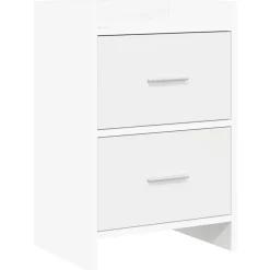 vidaXL Nachtkastjes Wit 40 x 30 x 60 cm Bewerkt hout