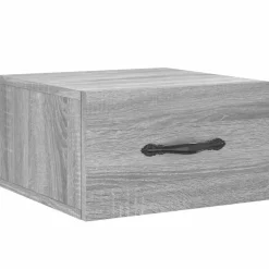 vidaXL Nachtkastje wandgemonteerd 35x35x20 cm grijs sonoma eikenkleur