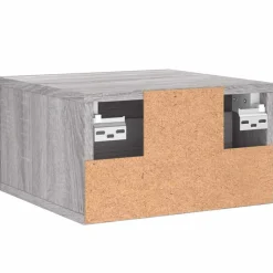 vidaXL Nachtkastje wandgemonteerd 35x35x20 cm grijs sonoma eikenkleur
