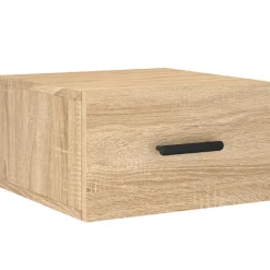 vidaXL Nachtkastje wandgemonteerd 35x35x20 cm sonoma eikenkleurig