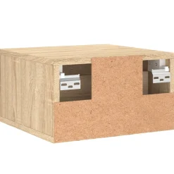 vidaXL Nachtkastje wandgemonteerd 35x35x20 cm sonoma eikenkleurig