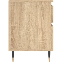 vidaXL Nachtkastje 40x35x50 cm bewerkt hout sonoma eikenkleurig