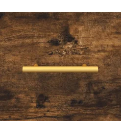 vidaXL Nachtkastje 46,5x29x61 cm bewerkt hout wit