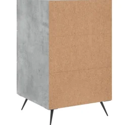 vidaXL Nachtkastje 40x40x66 cm bewerkt hout betongrijs