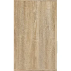 vidaXL Nachtkastje 39x39x67 cm bewerkt hout grijs sonoma eikenkleurig