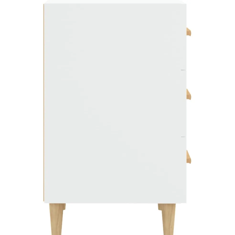 vidaXL Nachtkastje 40x40x66 cm bewerkt hout wit