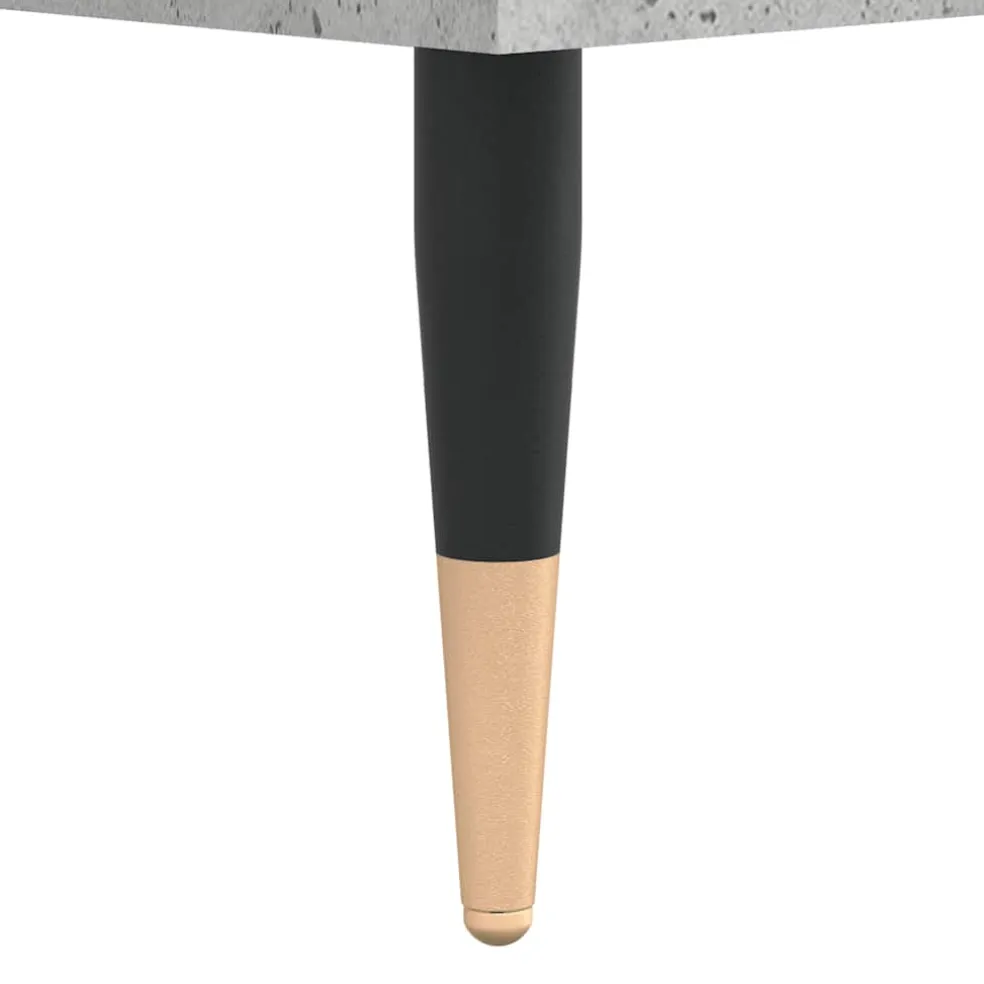 vidaXL Nachtkastje 40x35x50 cm bewerkt hout betongrijs