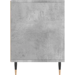 vidaXL Nachtkastje 40x35x50 cm bewerkt hout betongrijs