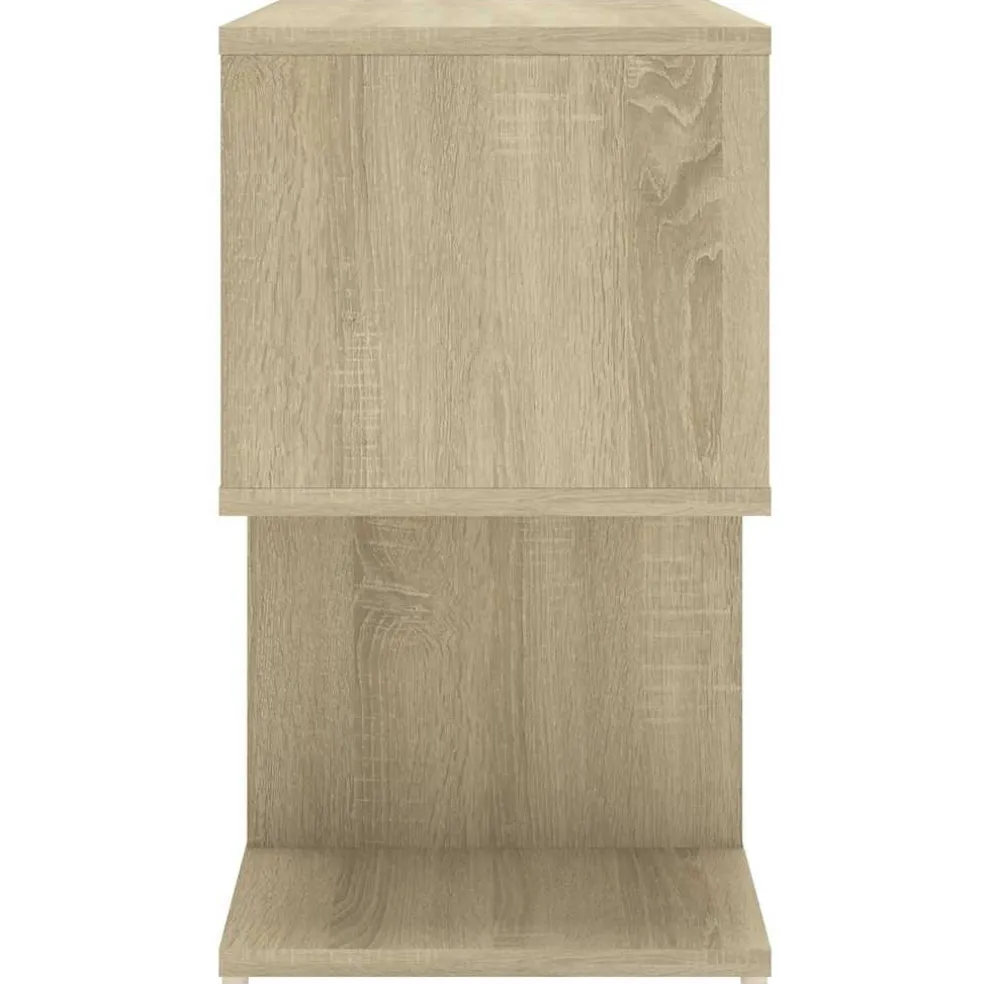 vidaXL Nachtkastje 50x30x51,5 cm bewerkt hout sonoma eikenkleurig