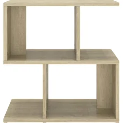 vidaXL Nachtkastje 50x30x51,5 cm bewerkt hout sonoma eikenkleurig