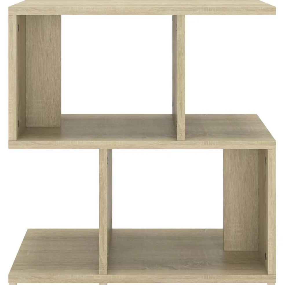 vidaXL Nachtkastje 50x30x51,5 cm bewerkt hout sonoma eikenkleurig