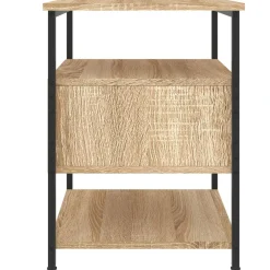 vidaXL Nachtkastje 40x42x56 cm bewerkt hout sonoma eikenkleurig