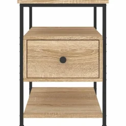vidaXL Nachtkastje 40x42x56 cm bewerkt hout sonoma eikenkleurig