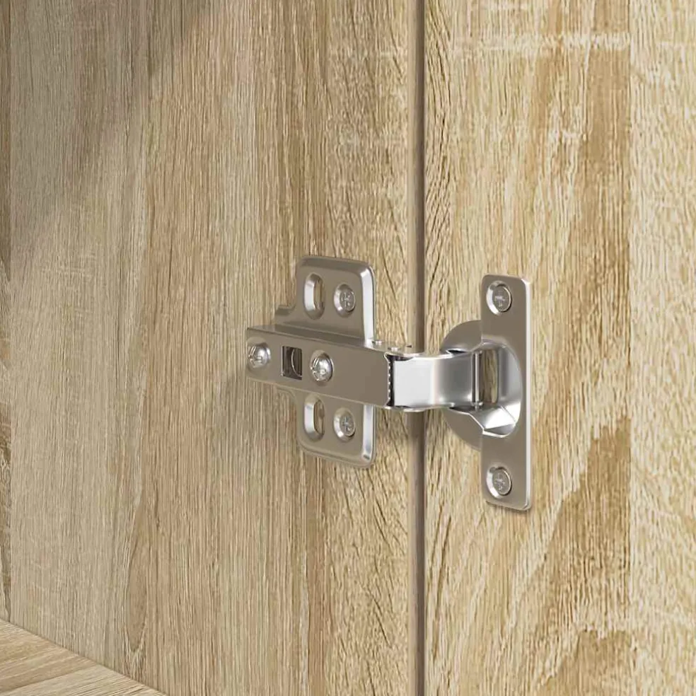 vidaXL Nachtkastje 39x35x125 cm bewerkt hout sonoma eikenkleurig